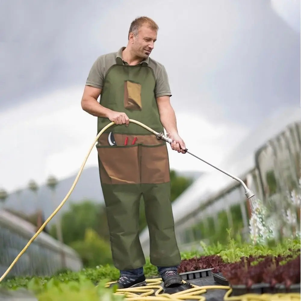 Outdoor Work Apron – Protective Gardening Leggings for Dirt, Debris & Water
