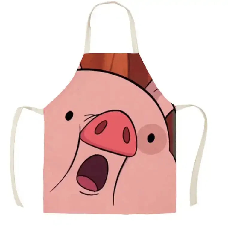 Sleeveless Linen Waist Apron