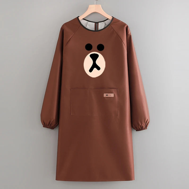 Korean-Style Waterproof PVC Waist Apron for Sanitary Use
