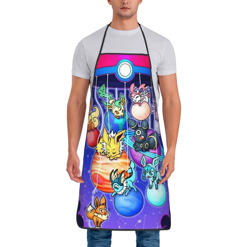 Lightweight Non-Woven Fabric Bib Apron for Cleaning