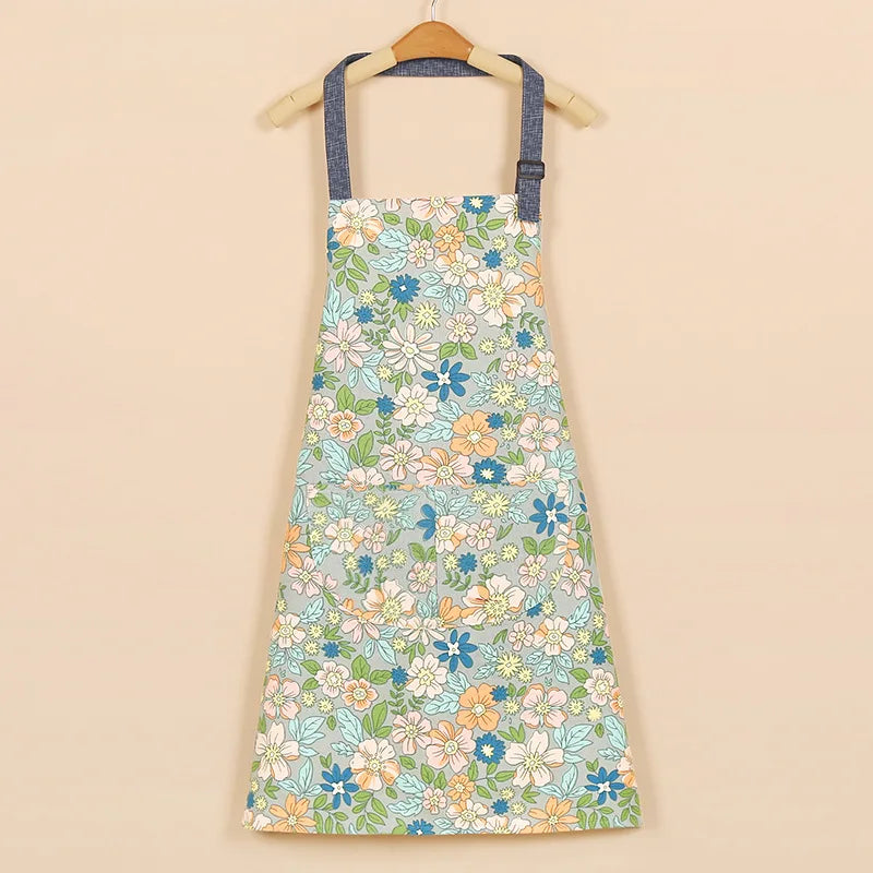 Waterproof Cotton Non-Woven Fabric Bib Apron for Cleaning