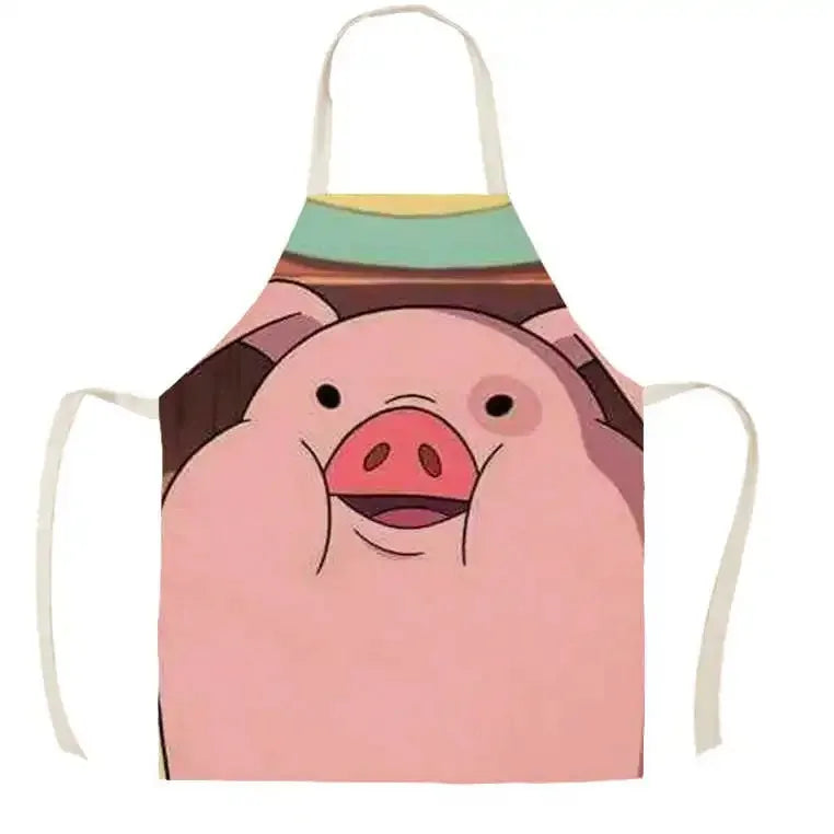 Sleeveless Linen Waist Apron