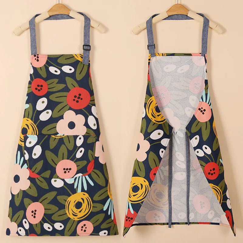 Waterproof Cotton Non-Woven Fabric Bib Apron for Cleaning