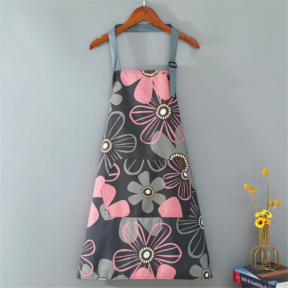 Waterproof Cotton Non-Woven Fabric Bib Apron for Cleaning
