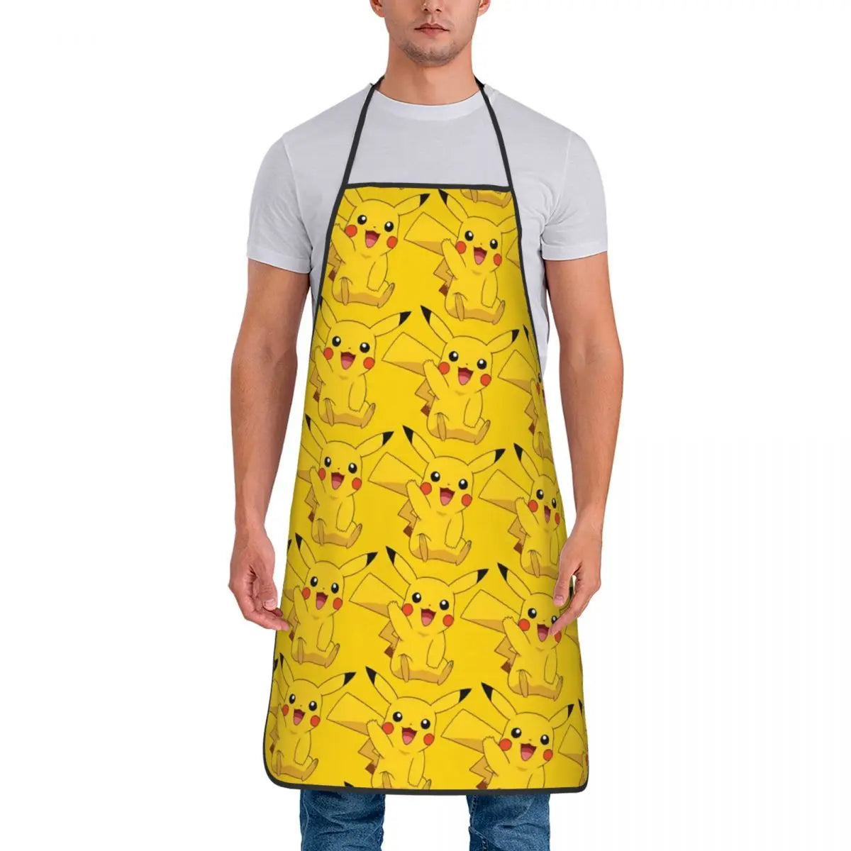 Lightweight Non-Woven Fabric Bib Apron for Cleaning
