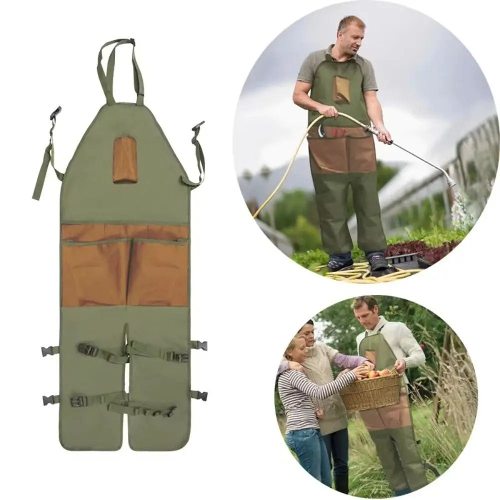 Outdoor Work Apron – Protective Gardening Leggings for Dirt, Debris & Water