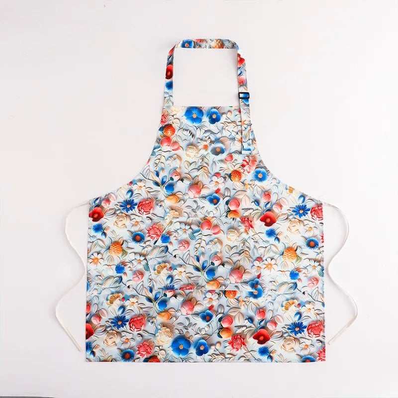 Japanese-Style Canvas Waist Apron for Cleaning