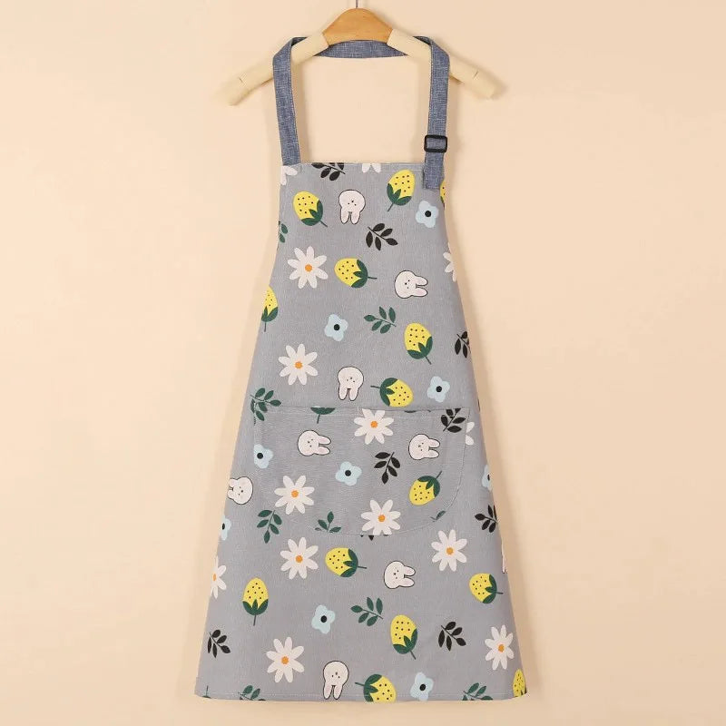 Waterproof Cotton Non-Woven Fabric Bib Apron for Cleaning
