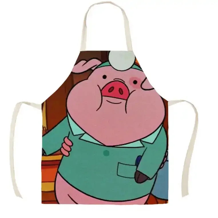 Sleeveless Linen Waist Apron