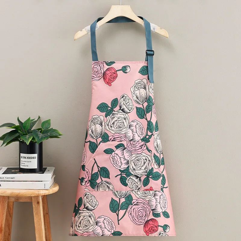 Japanese-Style Canvas Waist Apron for Cleaning