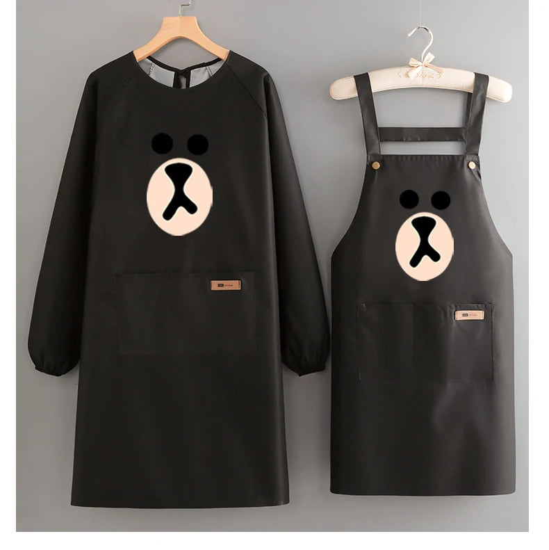 Korean-Style Waterproof PVC Waist Apron for Sanitary Use