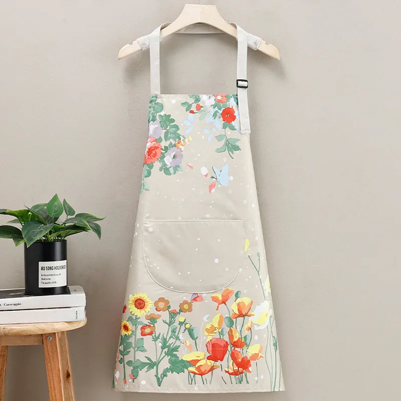 Japanese-Style Canvas Waist Apron for Cleaning