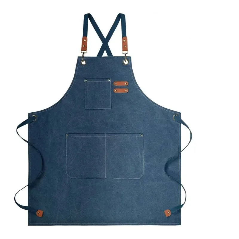 Heavy-Duty Canvas Apron – Breathable Bib Apron with Simple Modern Look