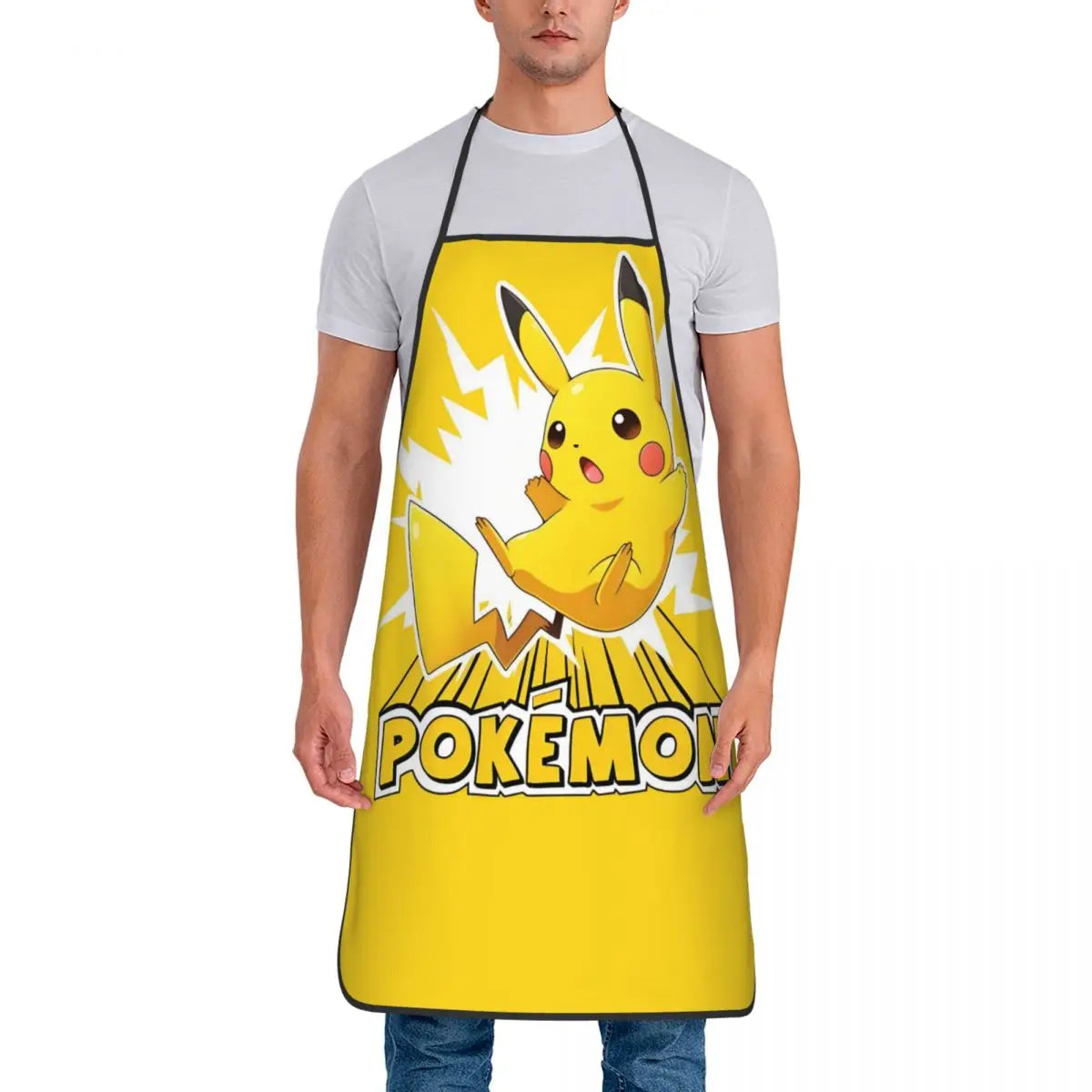 Lightweight Non-Woven Fabric Bib Apron for Cleaning