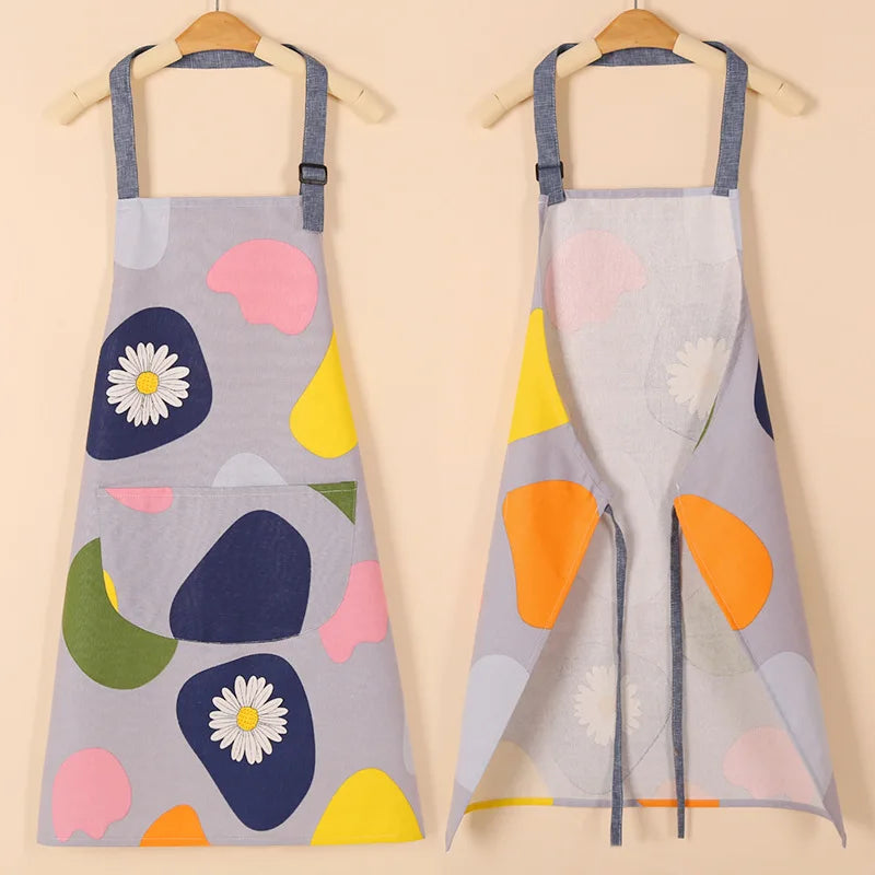 Waterproof Cotton Non-Woven Fabric Bib Apron for Cleaning