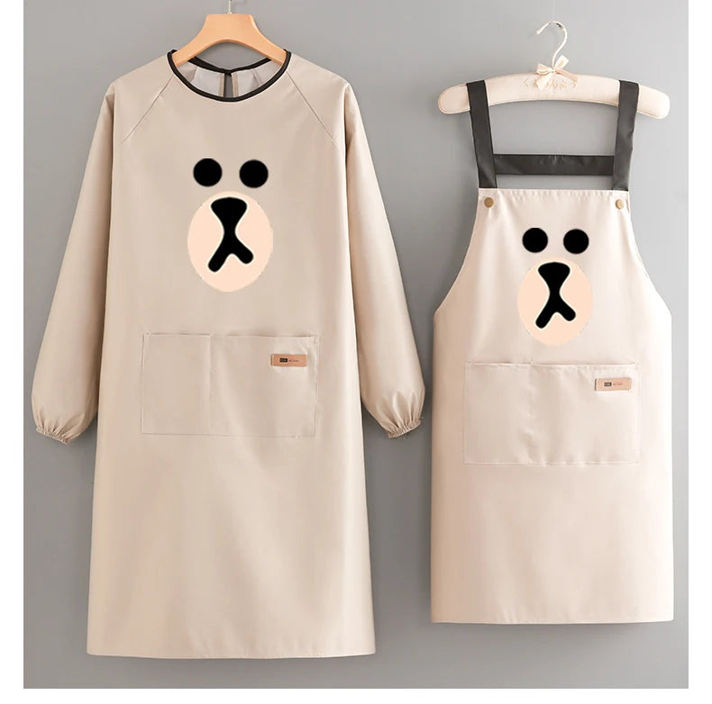 Korean-Style Waterproof PVC Waist Apron for Sanitary Use