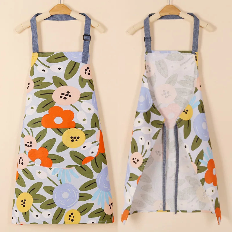 Waterproof Cotton Non-Woven Fabric Bib Apron for Cleaning