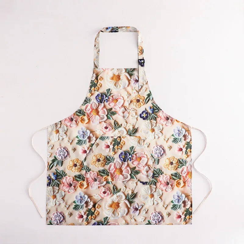 Japanese-Style Canvas Waist Apron for Cleaning