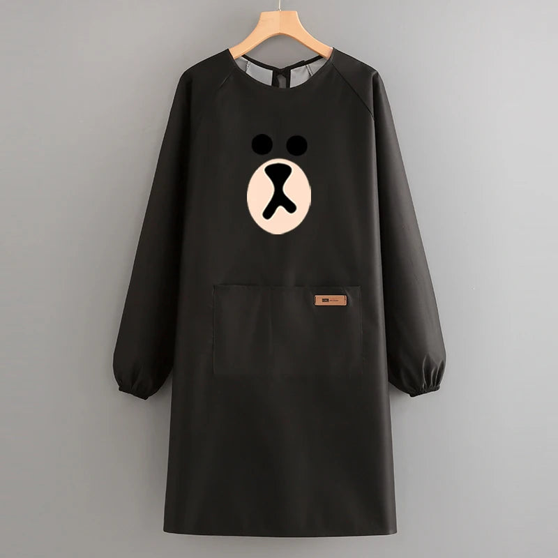 Korean-Style Waterproof PVC Waist Apron for Sanitary Use