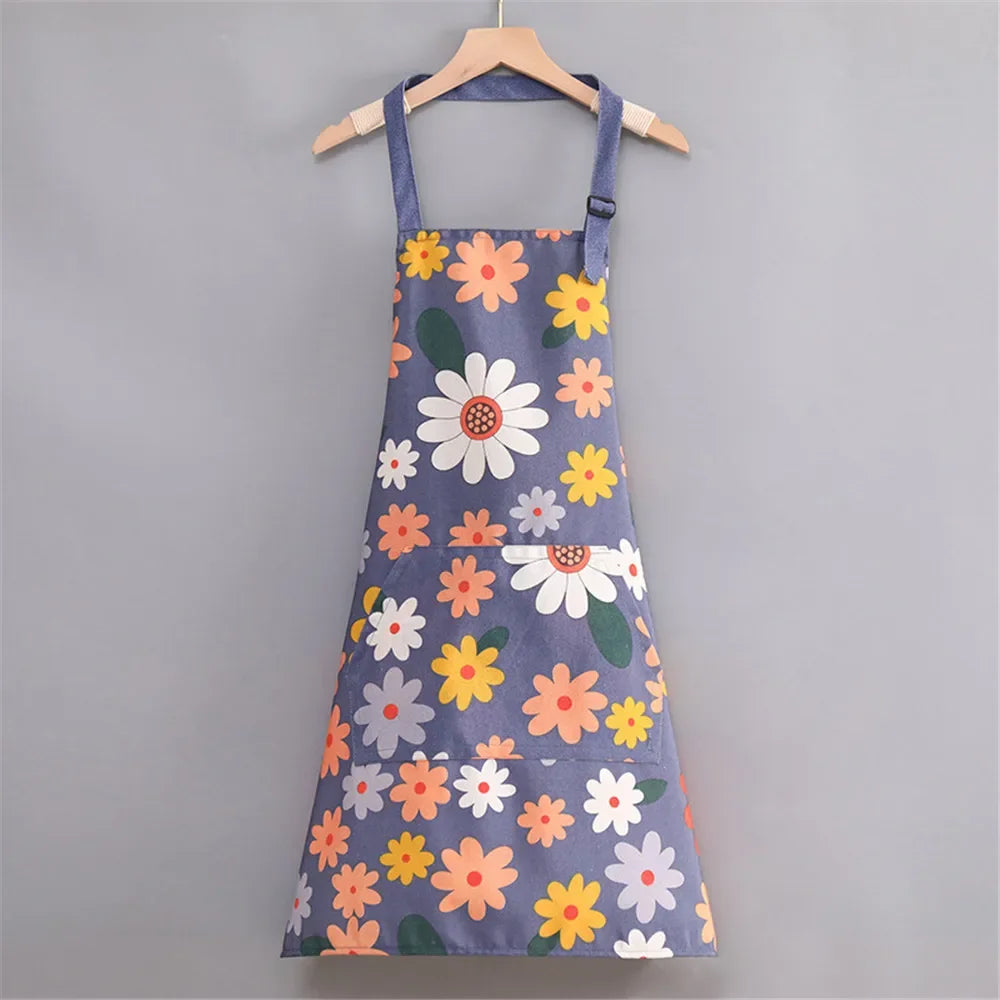 Waterproof Cotton Non-Woven Fabric Bib Apron for Cleaning