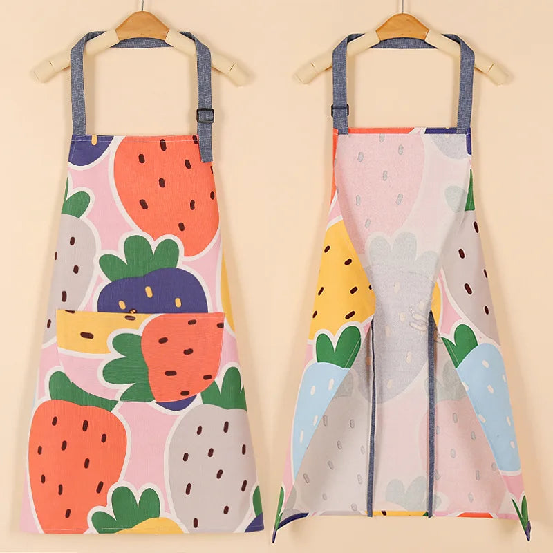 Waterproof Cotton Non-Woven Fabric Bib Apron for Cleaning