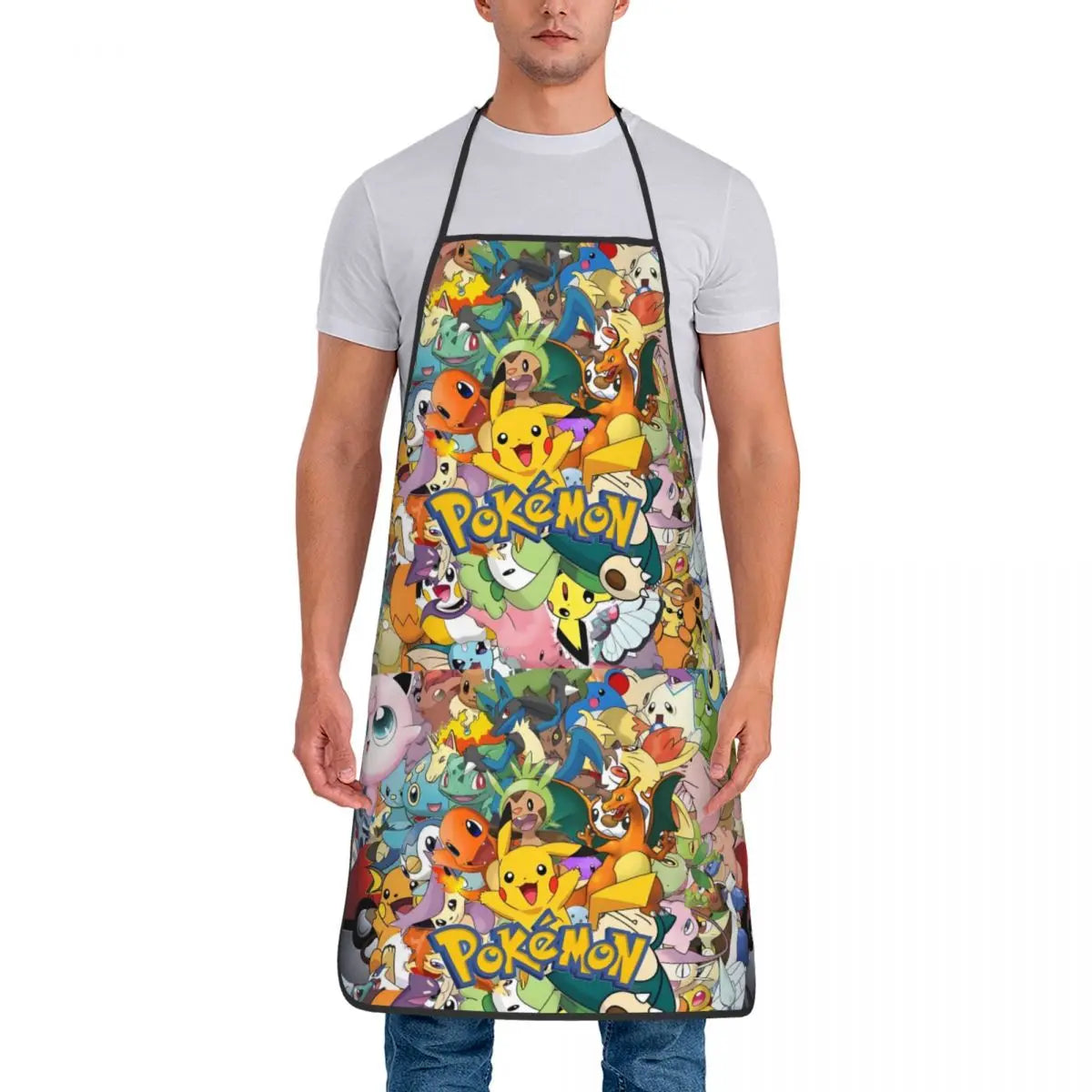 Lightweight Non-Woven Fabric Bib Apron for Cleaning