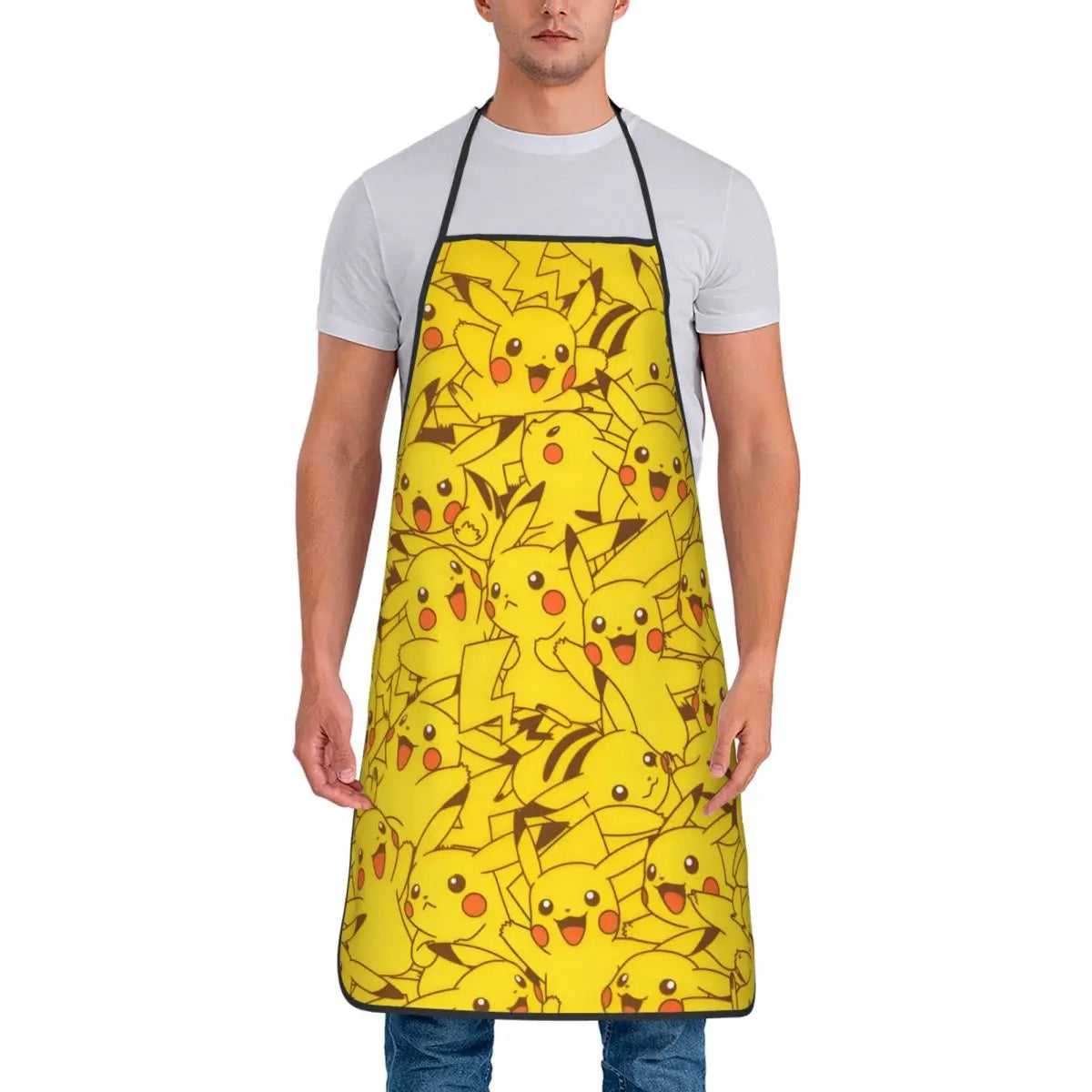 Lightweight Non-Woven Fabric Bib Apron for Cleaning