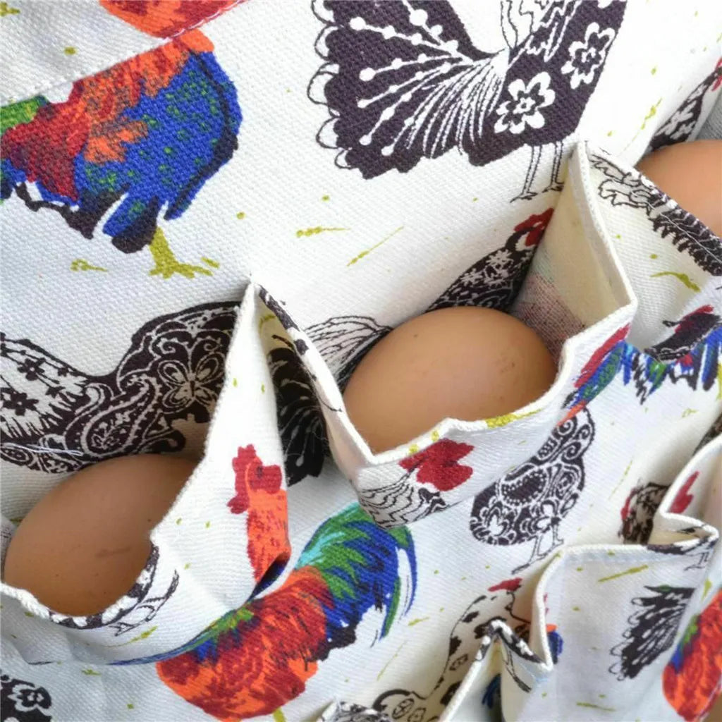 Egg Gathering Waist Apron – Canvas Apron with Pockets for Food, Drink & Daily Tasks